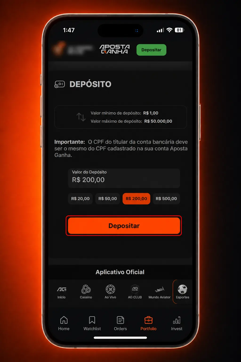 Aplicativo Aposta Ganha para apostas em basquete com odds ao vivo, estatísticas por quarto e notificações push no celular.