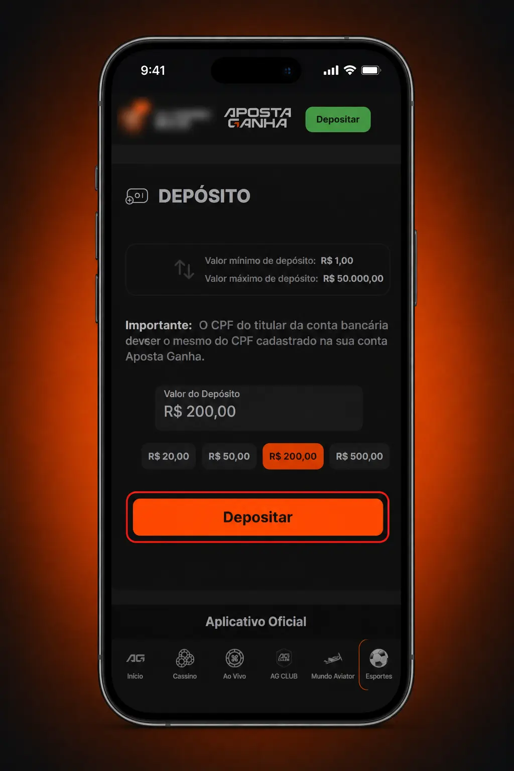Aplicativo Aposta Ganha exibindo odds de hóquei no gelo com destaque para NHL, KHL e SHL na tela inicial.