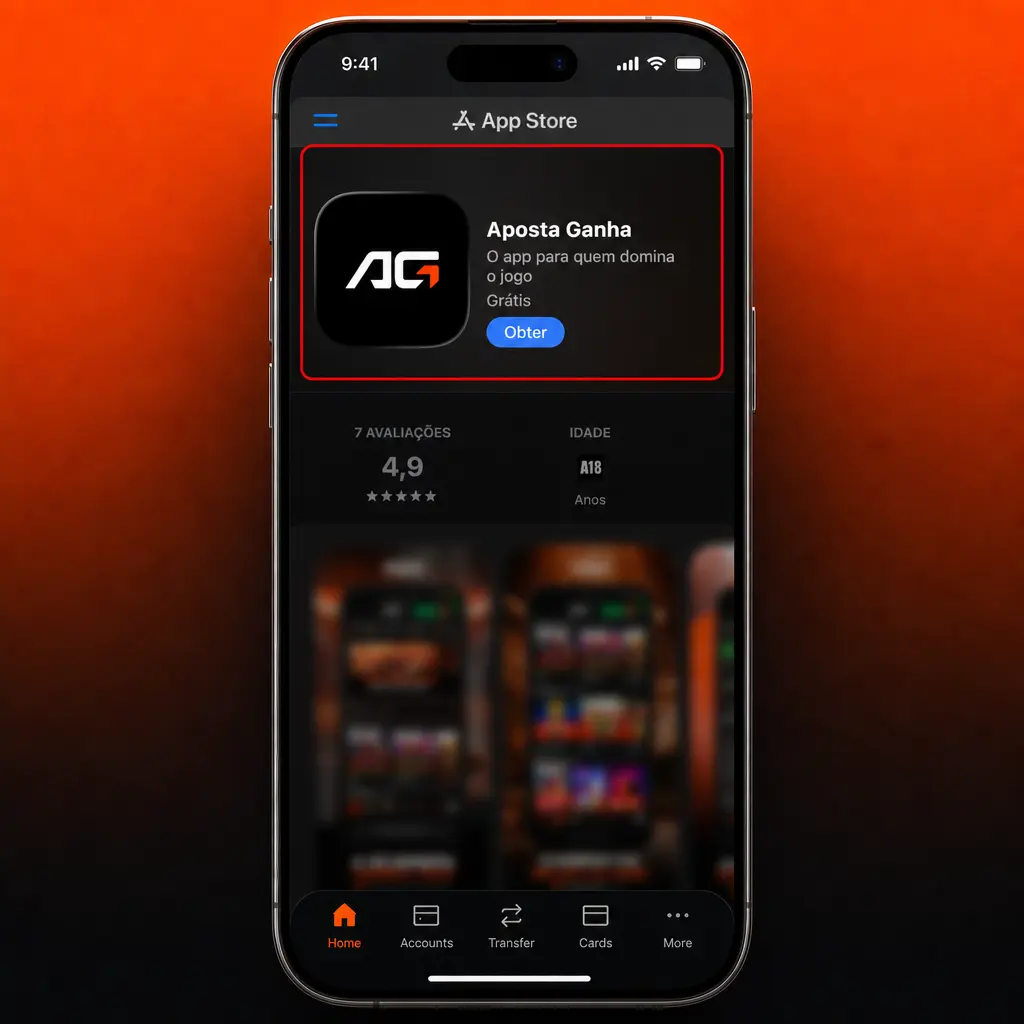 Passo a passo para instalar o PWA Aposta Ganha no iOS via Safari, adicionando o app à Tela de Início do iPhone.