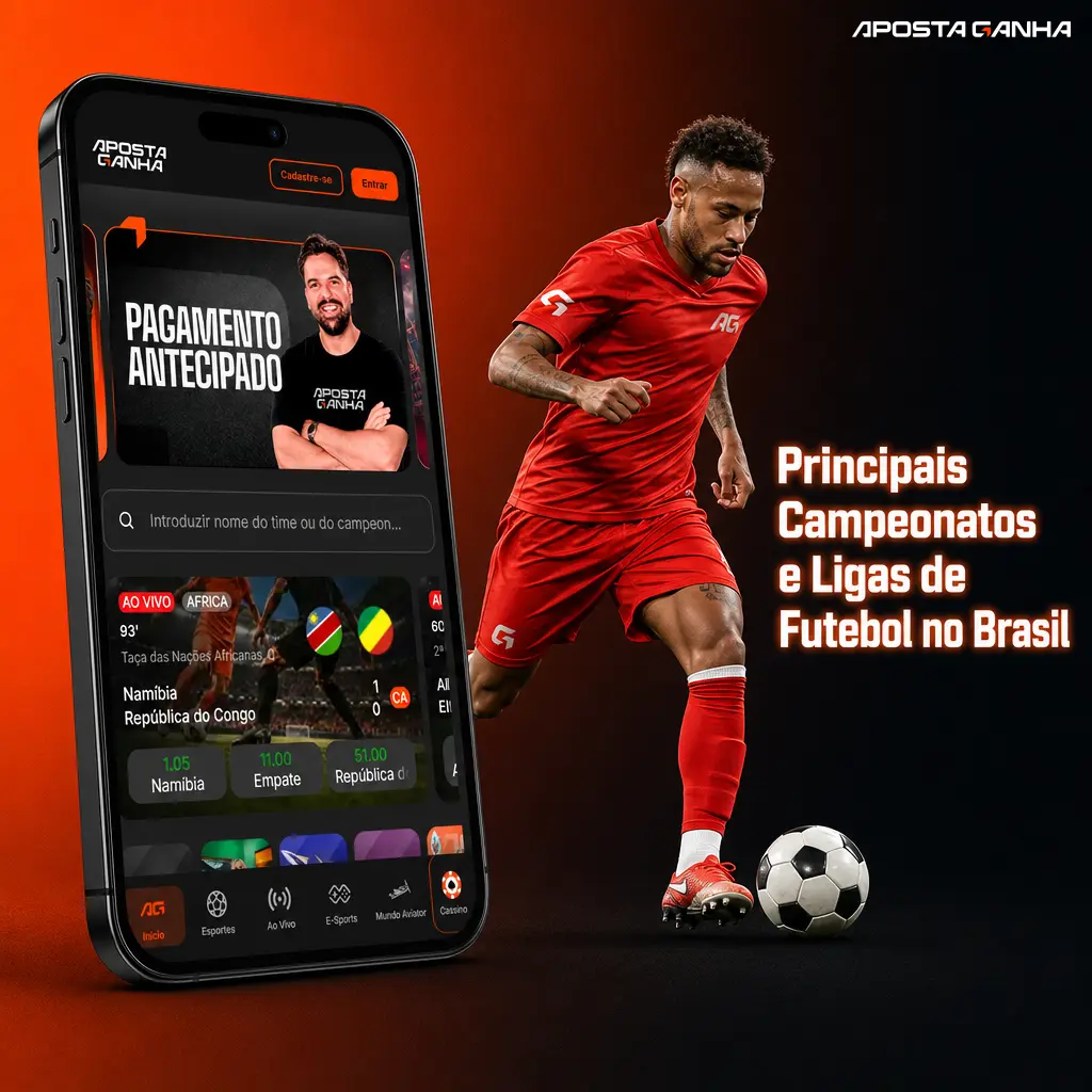 Principais campeonatos de futebol como Copa do Mundo, Champions League, Libertadores e Brasileirão cobertos pela Aposta Ganha