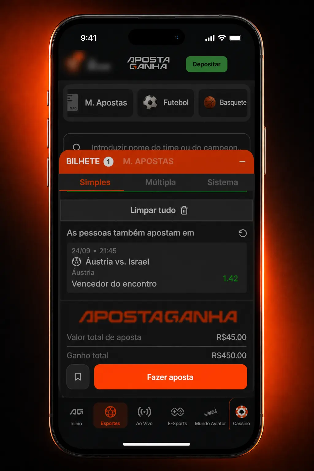 Apostas em tênis ao vivo no aplicativo Aposta Ganha, com odds sincronizadas e estatísticas em tempo real