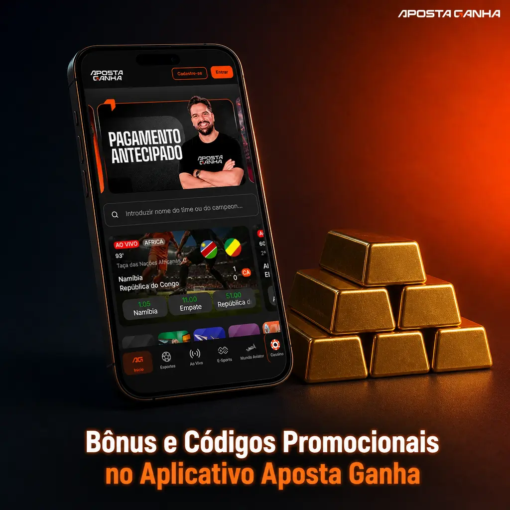 Bônus e códigos promocionais no aplicativo Aposta Ganha: dobro no primeiro depósito e cashback exclusivo