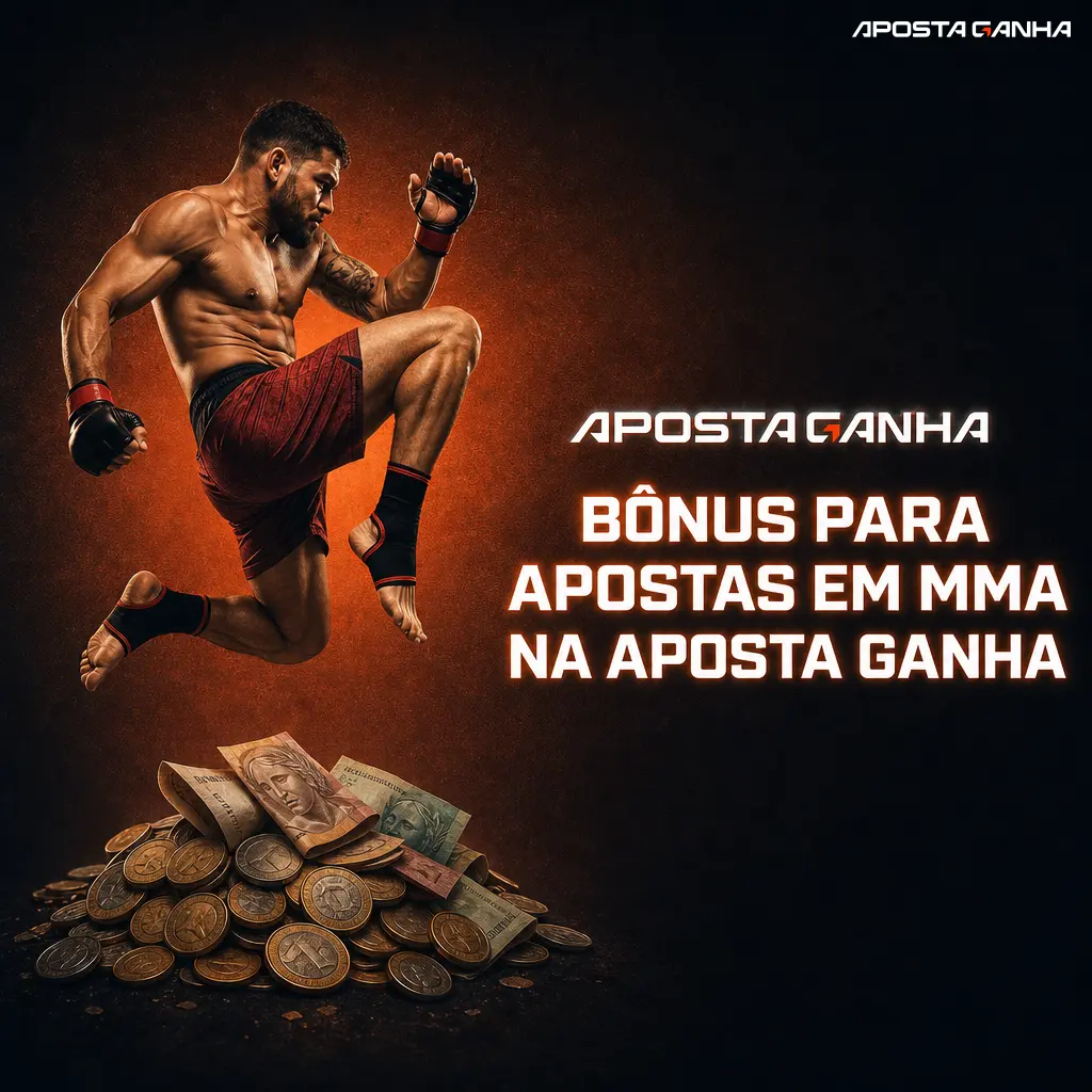 Bônus de boas-vindas da Aposta Ganha com até BRL 500 em apostas grátis para mercados de MMA, UFC e Bellator.