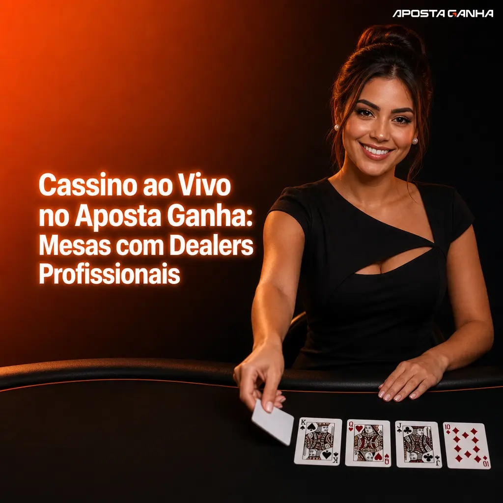 Cassino ao vivo no Aposta Ganha: mesas HD com dealers reais, roleta, blackjack e game shows 24 horas por dia.