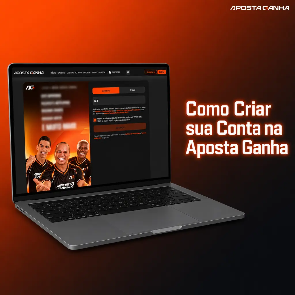 Passo a passo para criar conta na Aposta Ganha: cadastro rápido, verificação KYC e acesso a apostas esportivas e cassino.