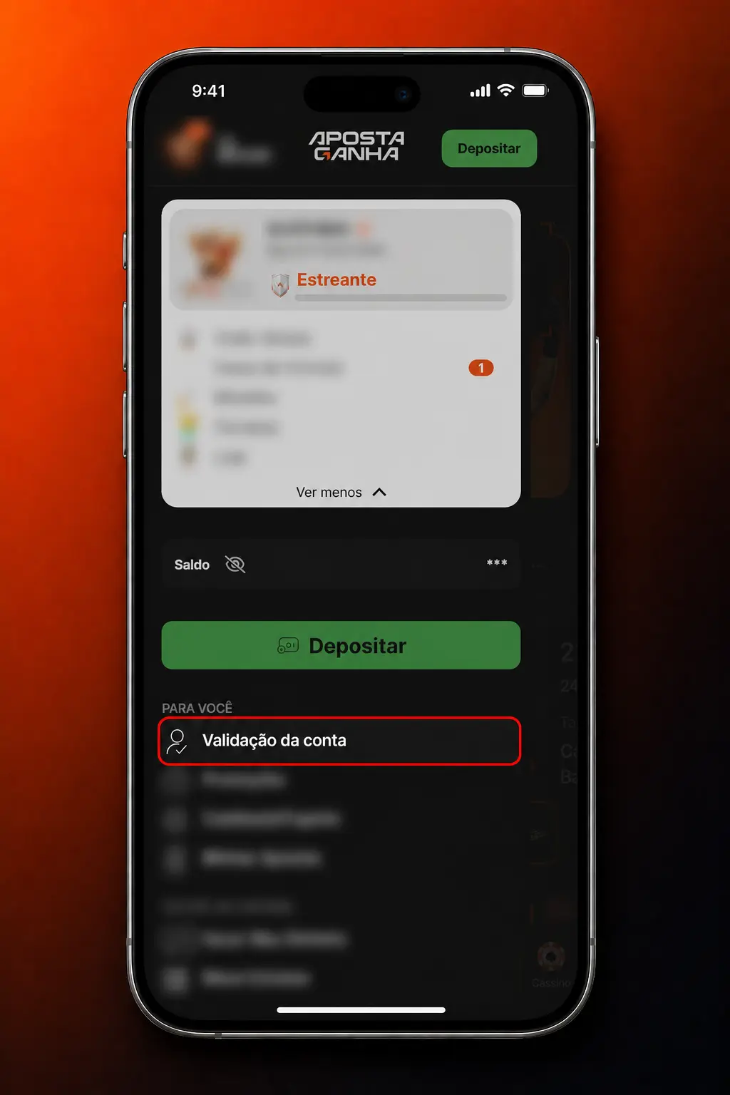 Verificação de conta (KYC) na Aposta Ganha: envio de documentos com foto e comprovante de residência para liberar saques.
