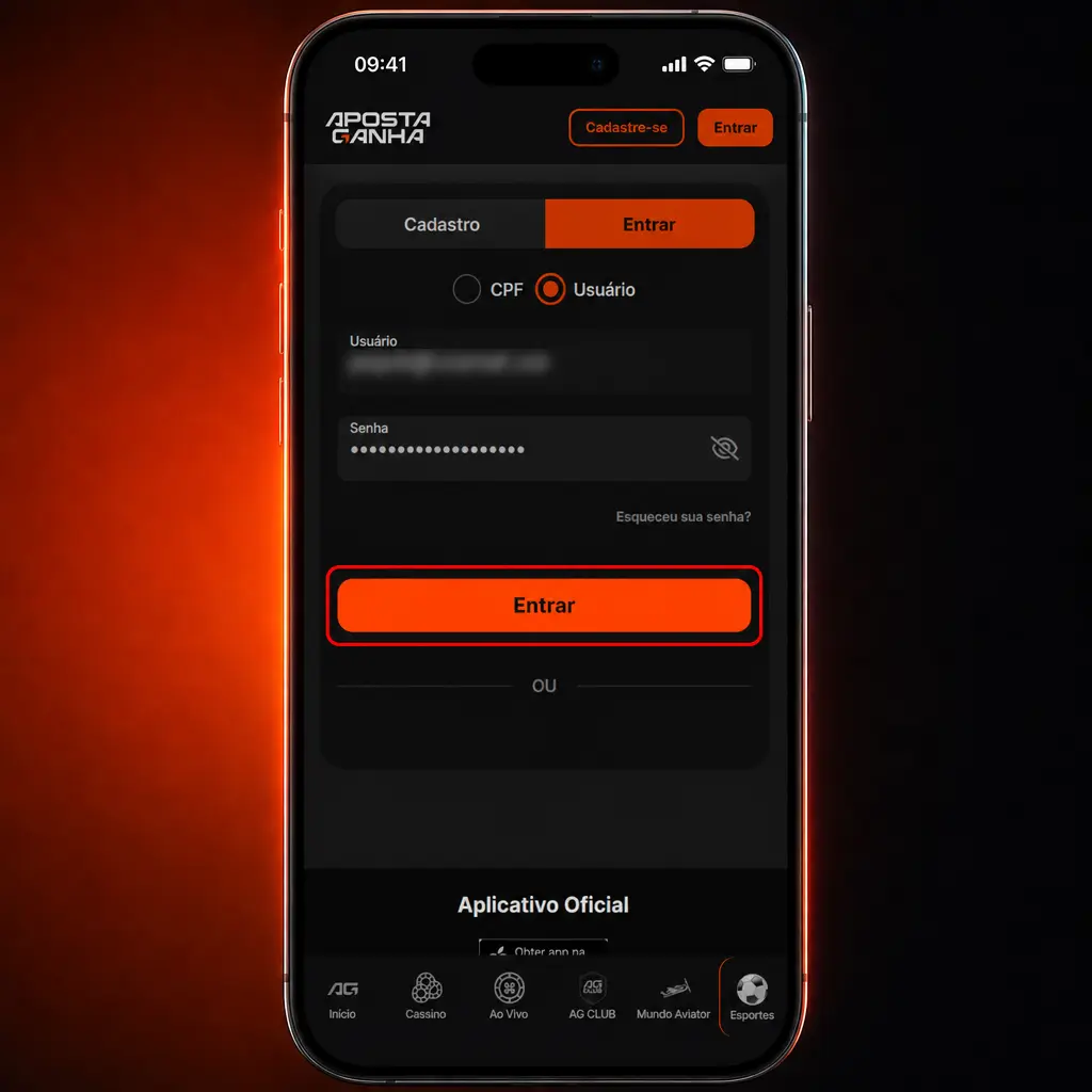 Passo a passo para verificar conta na Aposta Ganha: login, documento com foto e comprovante de residência recente.