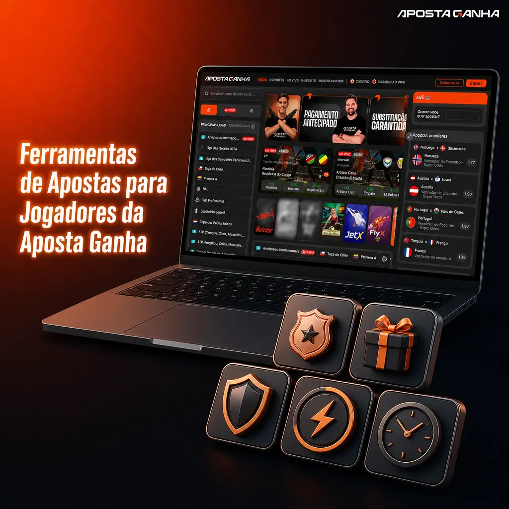 Ferramentas de apostas da Aposta Ganha: estatísticas, análises, transmissão ao vivo, seguro de múltipla, odds turbinadas e cash out.
