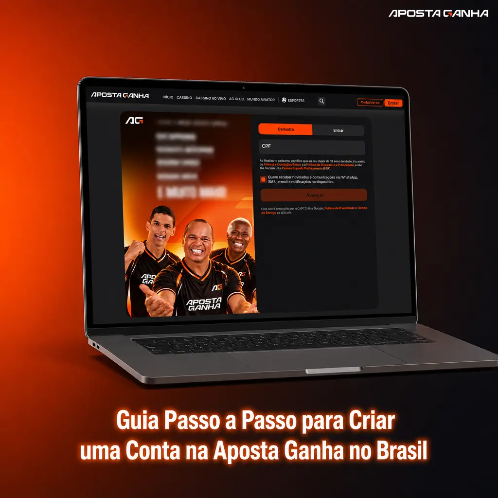 Guia passo a passo para criar conta na Aposta Ganha no Brasil, com cadastro, verificação e ativação rápida.