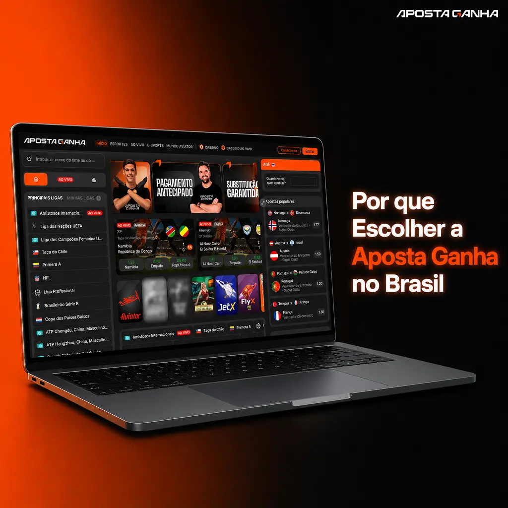 Aposta Ganha: plataforma segura de apostas esportivas e casino no Brasil, com cobertura ampla e app para Android e iOS.