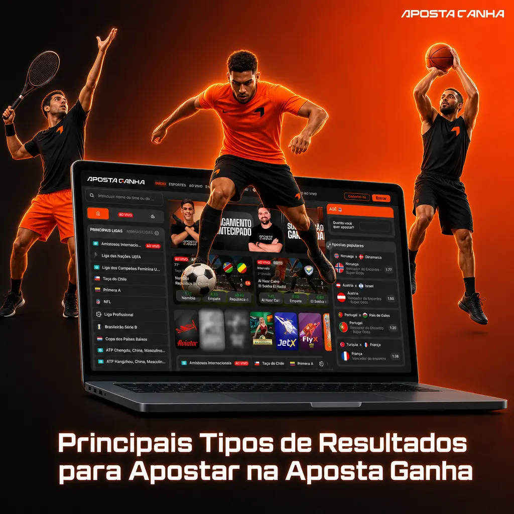 Guia dos principais mercados de apostas esportivas na Aposta Ganha: resultado final, handicap, total de gols e ambas marcam.