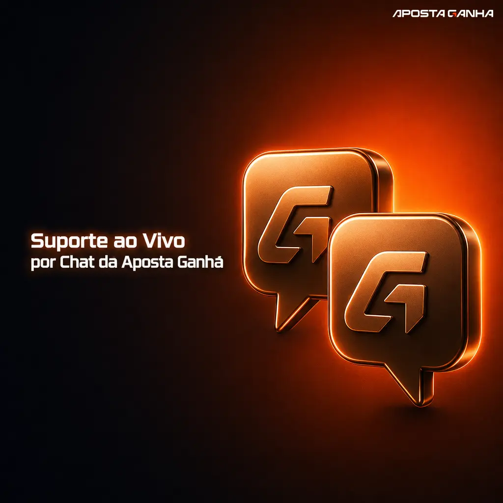 Botão de chat ao vivo da Aposta Ganha para suporte rápido em português, disponível 24 horas no site e aplicativo.