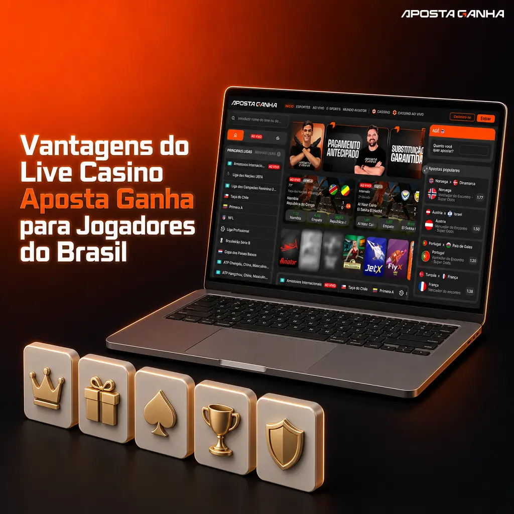 Live casino Aposta Ganha com dealers ao vivo, mesas em português e transmissão HD 24 horas para jogadores do Brasil.